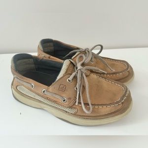 COPY - SPERRY Top-Sider Sz 1.5 Boys Lanyard AC Tan Boat Shoes Kids Youth